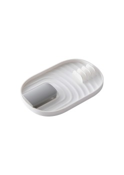 Suport Pliabil, Flippy, pentru Capace, Linguri, Multifunctional, Plasare pe Blatul de Bucatarie, 11.5x18x2.2 cm, Alb