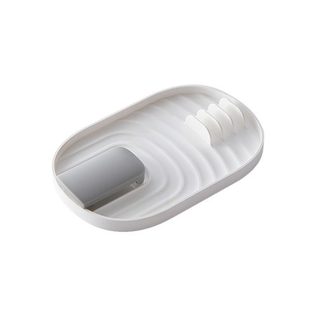 Suport Pliabil, Flippy, pentru Capace, Linguri, Multifunctional, Plasare pe Blatul de Bucatarie, 11.5x18x2.2 cm, Alb