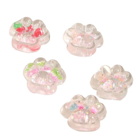 Jucarie Antistres Squishy, Flippy, Labuta de Pisica Pufoasa, cu Revenire Lenta, 7 x 6.5 cm, Model 270532, Multicolor