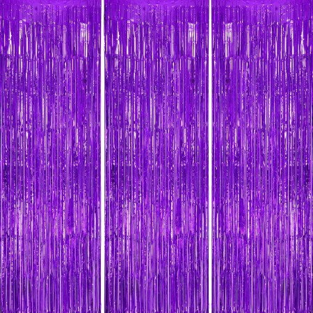 Perdea Franjurata, Flippy, Model Decor Petrecere, pentru Fundal de Poze, Amenajare Colorata a Petrecerii, Dimensiune 100x200 cm, Mov Deschis