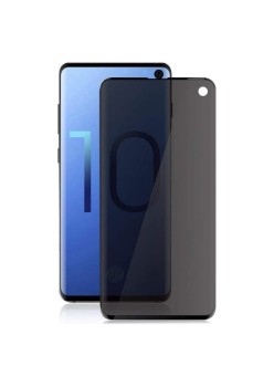 Folie Sticla Securizata Curbata Flippy pentru Samsung S10 Full Glue Privacy Negru