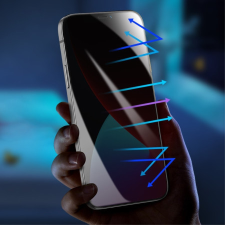 Folie Sticla securizata Flippy compatibila cu Samsung A52 4G Full Glue Privacy Negru