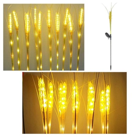 Lampă Solară LED Decorativă pentru Grădină - Design Spic de Grâu, Iluminare Ambientală, Rezistentă la Intemperii, 80 cm