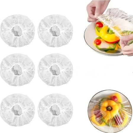 Set 100 Capace Elastice de Protecție pentru Alimente și Boluri, Reutilizabile, Sigilează Prospețimea, 12-40 cmSet 100 Capace Elastice de Protecție pentru Alimente și Boluri, Reutilizabile, Sigilează Prospețimea, 12-40 cm