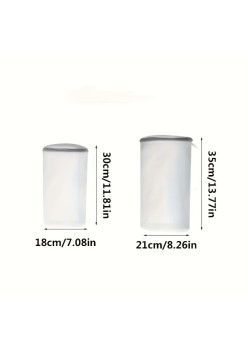 Sac Cilindric pentru Spalare Incaltaminte, Flippy, Dimensiuni Mici, pentru Masina de Spalat, 31x18x3 cm, Alb