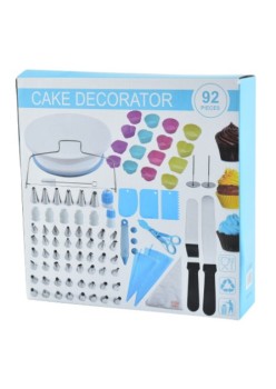 Set ustensile pentru decorare prajituri, 92 piese, Flippy