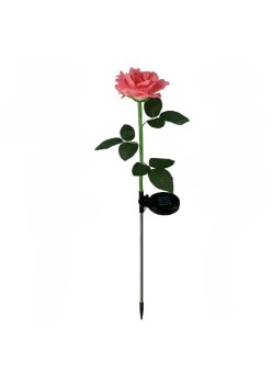 Lampa Solara LED tip Trandafir cu o floare pentru Gradina, Inaltime 75 cm, Flippy