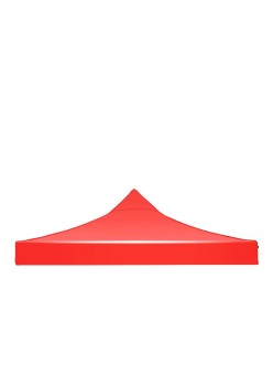Prelată Copertină pentru Acoperiș Cort Tip Pavilion 5.9 x 2.9 m – Material Oxford 700D, Cauciucat, Roșu