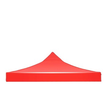 Prelată Copertină pentru Acoperiș Cort Tip Pavilion 5.9 x 2.9 m – Material Oxford 700D, Cauciucat, Roșu