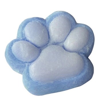 Jucarie Interactiva Squishy, Flippy, Model Cat Paw, Revenire Lenta, din TPR, +3 Ani, 7.5 cm, Textura Puf, Albastru