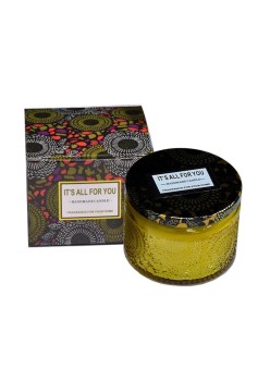 Lumanare Parfumata, Flippy, Model Borcan, Galben, Aroma de Lavanda