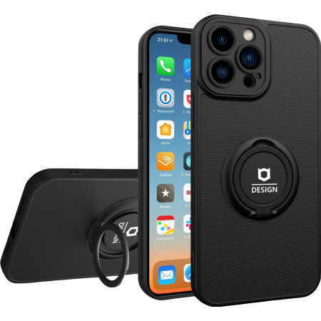 Husa Eagle Eye cu Stand pentru Motorola G22, Negru, Suport Auto Magnetic, Protectie Antisoc, Flippy