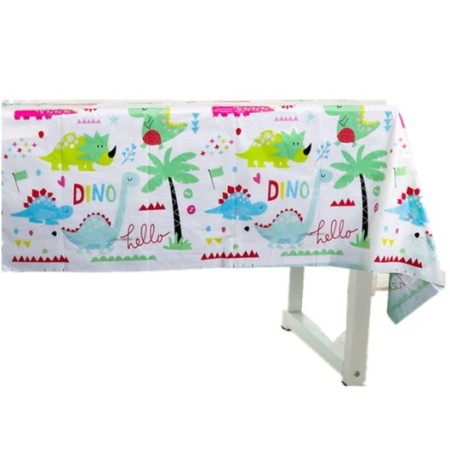 Fata de Masa Dreptunghiulara, Flippy, Colectia Dino Park, 180 x 108 cm, din PE, Anti-pete, Impermeabila, Multicolor