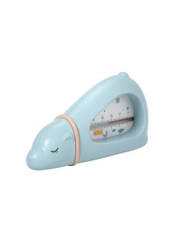 Termometru pentru Baie, Flippy, Plutitor, Rezistent la apa, Multifunctional, Model Urs Polar, 15x7.5x4 cm, Albastru