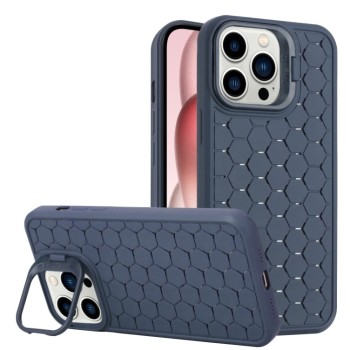 Husa de Protectie TPU, Flippy, pentru Samsung Galaxy S23 Ultra, 3D Cube, cu Inel, Protectie Camera, Antisoc, Antizgariere, Antialunecare, Acoperire Completa, Albastru