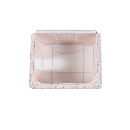 Cutie De Depozitare, Flippy, Pentru Haine, Lenjerie, Sosete Si Sutiene, Material Textil, 66L, Model Fluturasi, Canvas, Gri