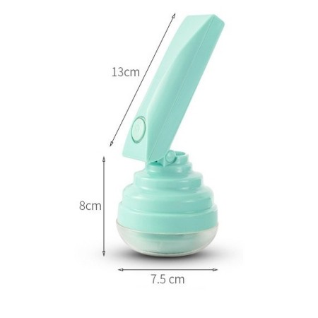 Aparat Pentru Curatat Scame, Par Si Praf, Flippy, Trimmer pentru Diferite Tipuri De Material, Cu Lame Din Otel Inoxidabil, Maner Flexibil, Incarcare Prin USB, 13x8 cm, Verde