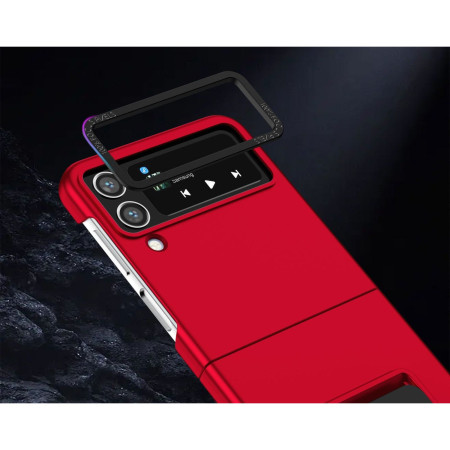 Husa de protectie Flippy, pliere Tridimensionala, multifunctionala, PC, pentru  Samsung Galaxy Z Flip 3 , Rosu
