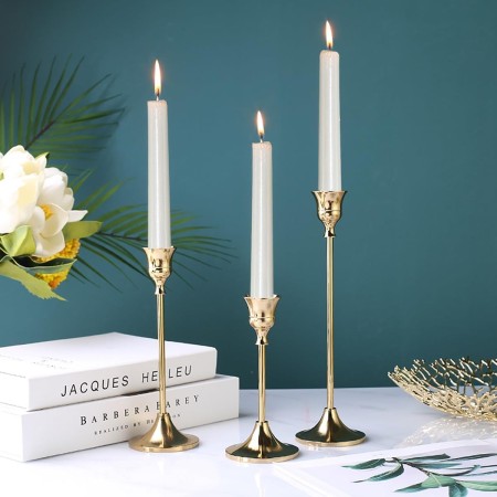 Lumanare Decorativa, Flippy, pentru Masa, 25 cm, din Parafina, fara Fum, Ardere 7.5h, Alb