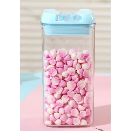 Cutie de Depozitare Alimente, Flippy, 1.2L,  cu capac, 10x10x20.5 cm, 370g, Transparenta