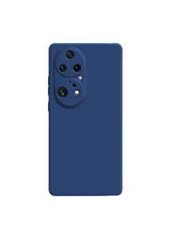 Husa de Protectie, Flippy, pentru Huawei P50 Pro, Liquid Silicone, cu Microfibra pe Interior, Protectie Antisoc, Compatibil Incarcare Wireless, Albastru