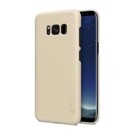 Husa Samsung Galaxy S8 Nillkin Frosted Shield Auriu + Folie de protectie