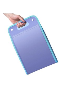 Suport Vertical pentru Hartii A4, Flippy, cu Maner, PP, pentru Depozitare Hartii si Documente, 37x24.3 cm, Mov