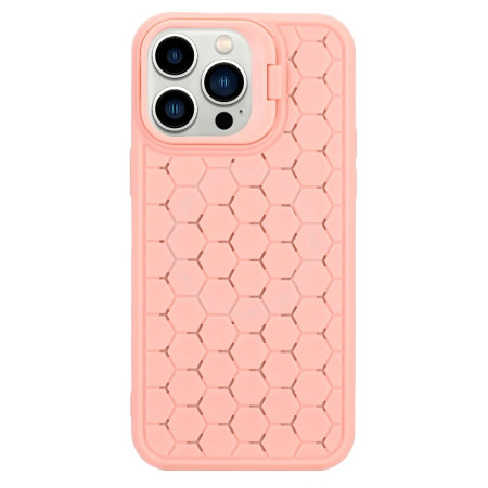 Husa de Protectie TPU, Flippy, pentru Apple iPhone 14 Plus, 3D Cube, cu Inel, Protectie Camera, Antisoc, Antizgariere, Antialunecare, Acoperire Completa, Roz