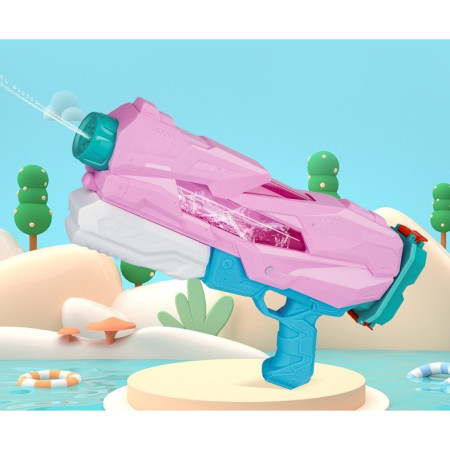 Pistol cu Apa pentru Copii, Rezervor, Pentru Piscina/Plaja, Flippy, 6ani+,  Quick Fill, Roz, 600ML