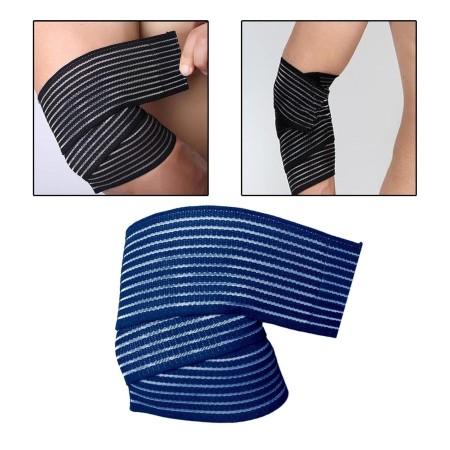 Orteza Elastica, Flippy, Pentru Picior/Mana, cu Prindere Velcro, 7.5 x 180 cm, din Nailon, Negru
