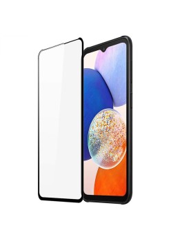 Folie Sticla Flippy pentru Samsung A14 5G, Transparenta HD, 9H, 111D, Margini negre