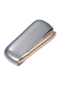 Husa Flippy pentru IQOS 3.0 DUO, de Protectie, Anti Soc si Zgarieturi, din Plastic, 12 x 4.5 cm, Albastru Transparent