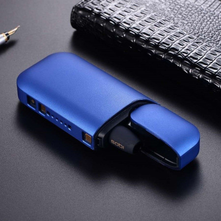 Husa Flippy pentru IQOS 2.4 Plus, Capac de Protectie, Anti Soc si Zgarieturi, Full Body, din Plastic, 11.5 x 5 x 2.3 cm, Albastru
