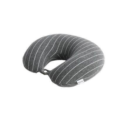 Pernă de Călătorie 2în1, Design Versatil cu Particule de Spumă cu Memorie, Confort Ergonomic, Gri