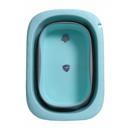 Cada Pliabila pentru Baie, Flippy, din PP+TPE, pentru Copii 0-6 Ani, cu Picioare, Suport de Sezut, Scurgere Etans, 48.5x25x72 cm, Albastru