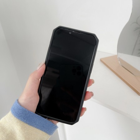 Husa protectie Flippy compatibila cu Apple iPhone 13 Pro Max Defender Model 5 cu suport prindere inel,Negru