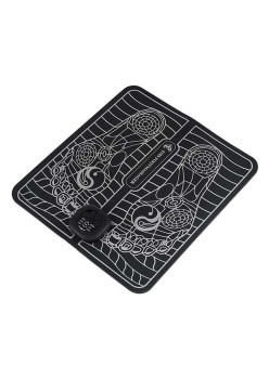 Covoras de Masaj pentru Picioare, EMS, 4 Niveluri de Intensitate, Incarcare USB, Ecran LED, Telecomanda Inclusa, Negru