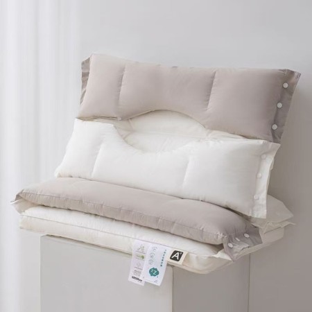 Perna Ortopedica 3 in 1, Flippy, Strat Dublu, Protectie Cervicala, pentru Adulti, 45 x 70 cm, Alb