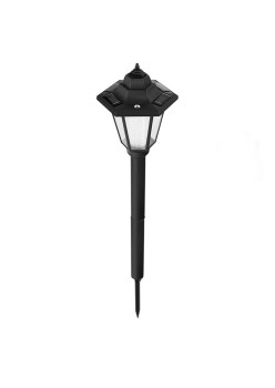 Lampa solara hexagonala de gradina Flippy, Alb Rece