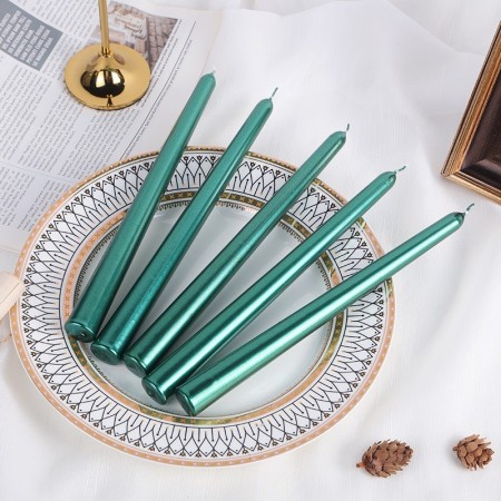 Lumanare Decorativa, Flippy, pentru Masa, 25 cm, din Parafina, fara Fum, Ardere 7.5h, Verde