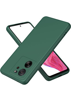 Husa de Protectie, Flippy, pentru Xiaomi Redmi 13T, Liquid Silicone, cu Microfibra pe Interior, Protectie Antisoc, Compatibil Incarcare Wireless, Verde
