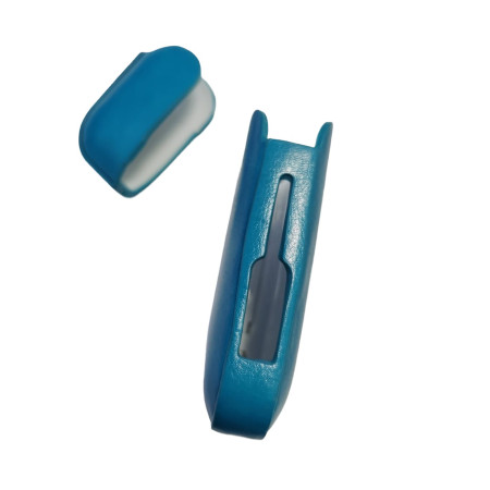 Husa Flippy pentru IQOS 2.4 Plus, Capac de Protectie, Anti Soc si Zgarieturi, din Piele Ecologica, 43 g, 12 x 6 x 2.5 cm, Turcoaz
