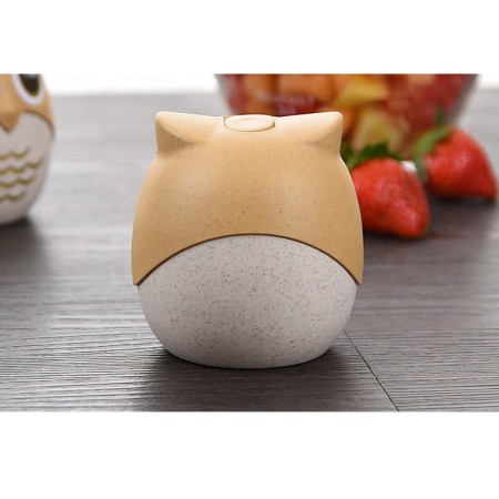 Suport pentru Scobitori, Tip Bufnita, 8.3x7.8 cm, Portocaliu