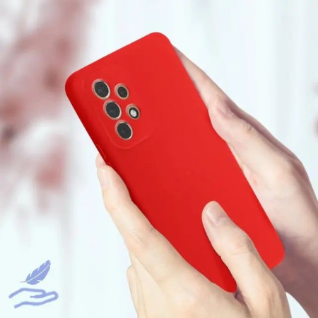 Husa protectie Flippy pentru Samsung A53 5G Liquid Silicone Rosu