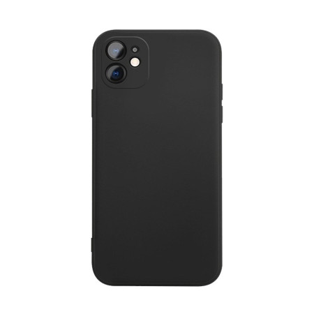 Husa pentru Samsung Galaxy A03 4G, Flippy, Liquid Silicone, cu Microfibra pe interior, Protectie Antisoc, Negru