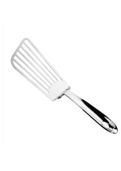 Spatula flexibila Flippy, Fish Turner, din otel, durabila, cu margini subtiri pentru taiere, pentru carne, oua, peste, multifunctionala, argintiu