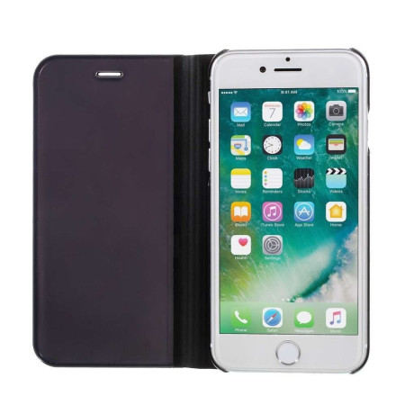 Husa Huawei Y6 2019 Flip Cover Oglinda Negru