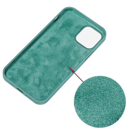 Husa protectie Flippy compatibila cu Huawei P Smart 2021 Liquid Silicone Case Verde