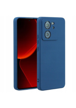 Husa de Protectie, Flippy, pentru Xiaomi Redmi 13T, Liquid Silicone, cu Microfibra pe Interior, Protectie Antisoc, Compatibil Incarcare Wireless, Albastru