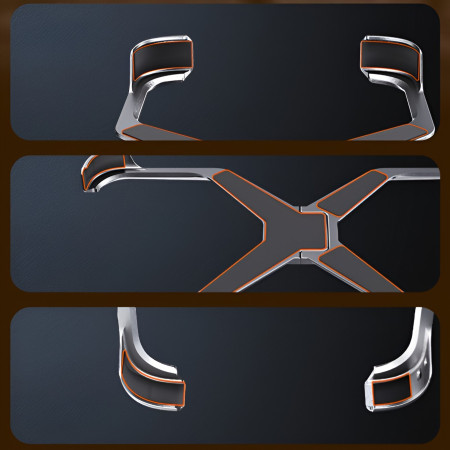 Husa Armor X Compatibila cu iPhone 15 Pro, Flippy, Aliaj de Aluminiu, Antisoc, Antizgarieturi, Impermeabila, Margini cu 2 Straturi, Aderent, Montare Usoara, Surubelnita Inclusa, Gri Metalizat